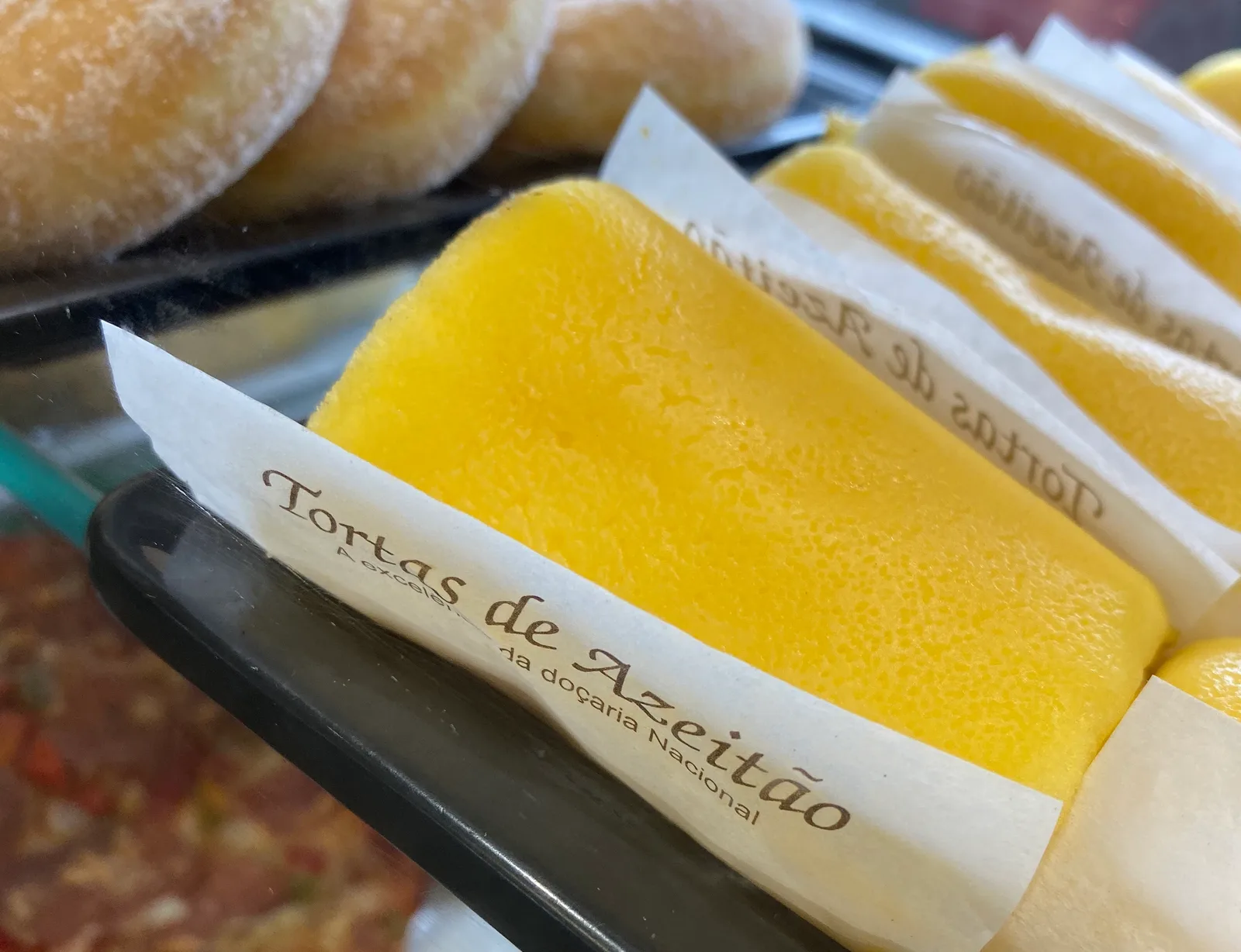 Torta de Azeitao close-up