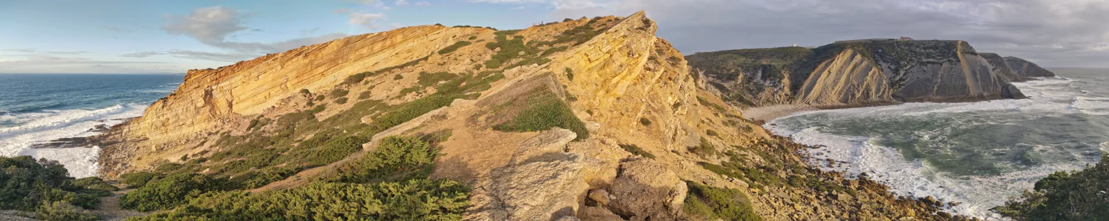 Panorama of Lagosteiros natural monument