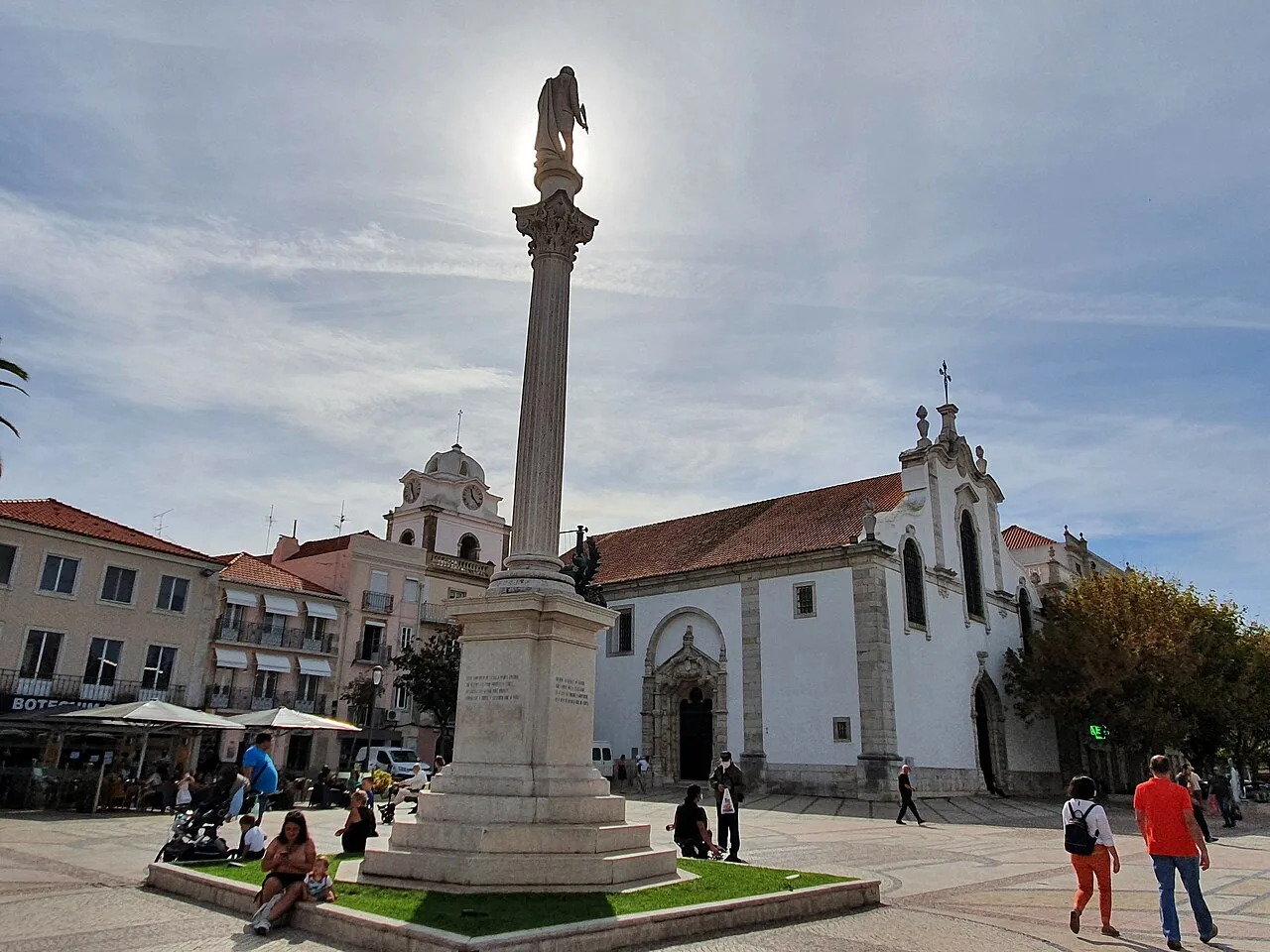 View of Bocage Square and surrounding buildings