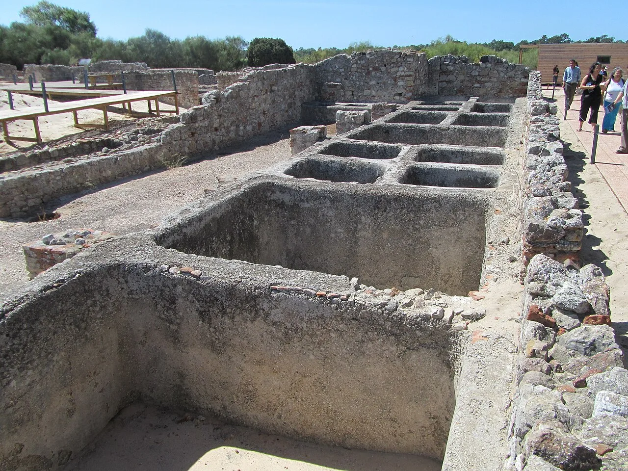 Cetariae (salting tanks) at the ruins