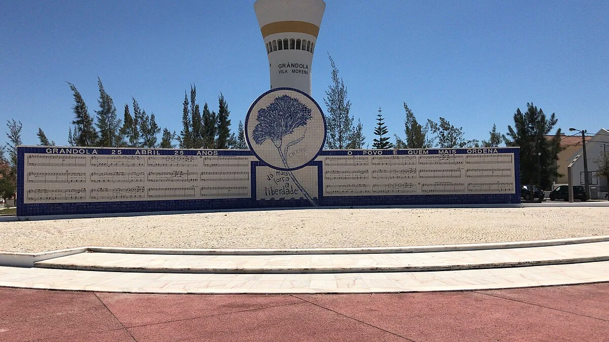 Grandola Vila Morena mural in Grandola