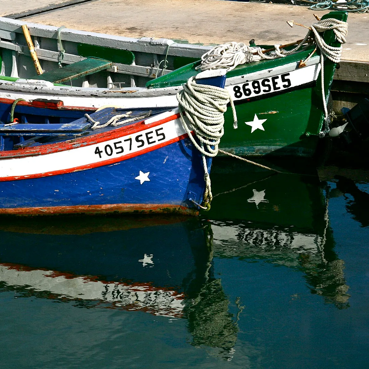 Fishing boats in Setubal harbour